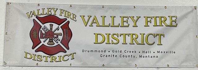 Valley District Fire Department Sign