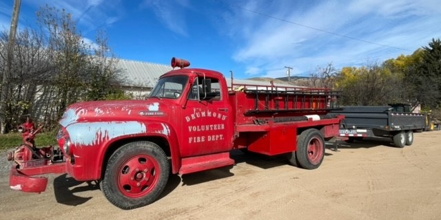 Original 1954 Drummond Fire Truck