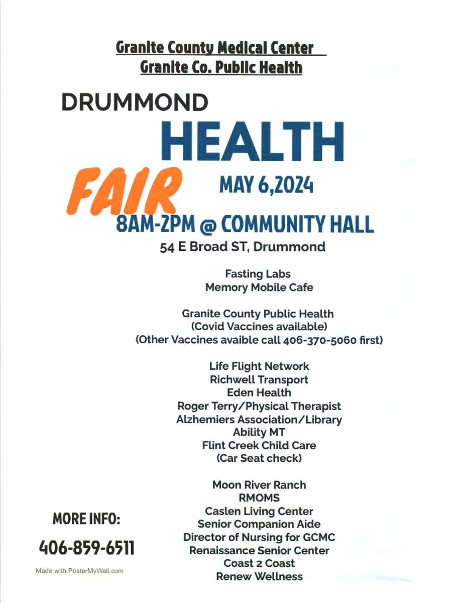 Information Drummond Health Fair